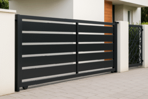 Pintu Besi Dorong Minimalis
