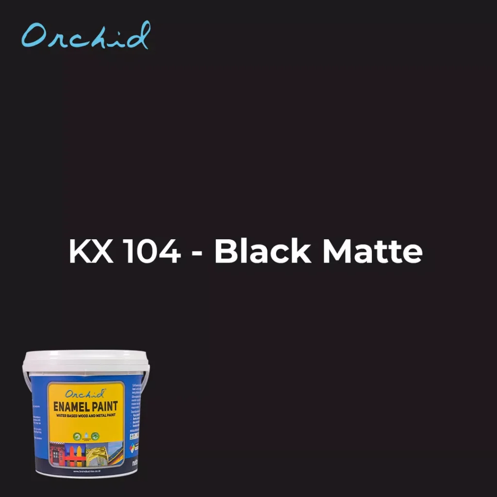 Black Matte Orchid Enamel Paint