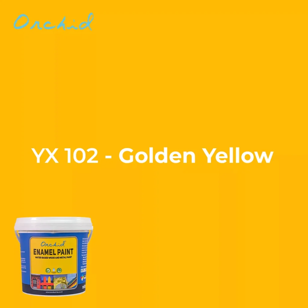 Lemon Yellow Orchid Enamel Paint