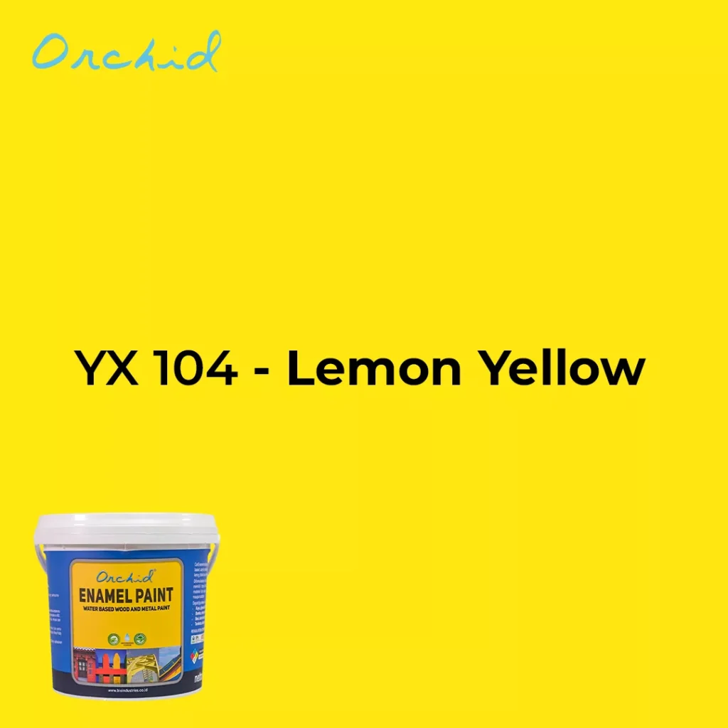 Lemon Yellow Orchid Enamel Paint