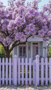 warna pagar pastel violet